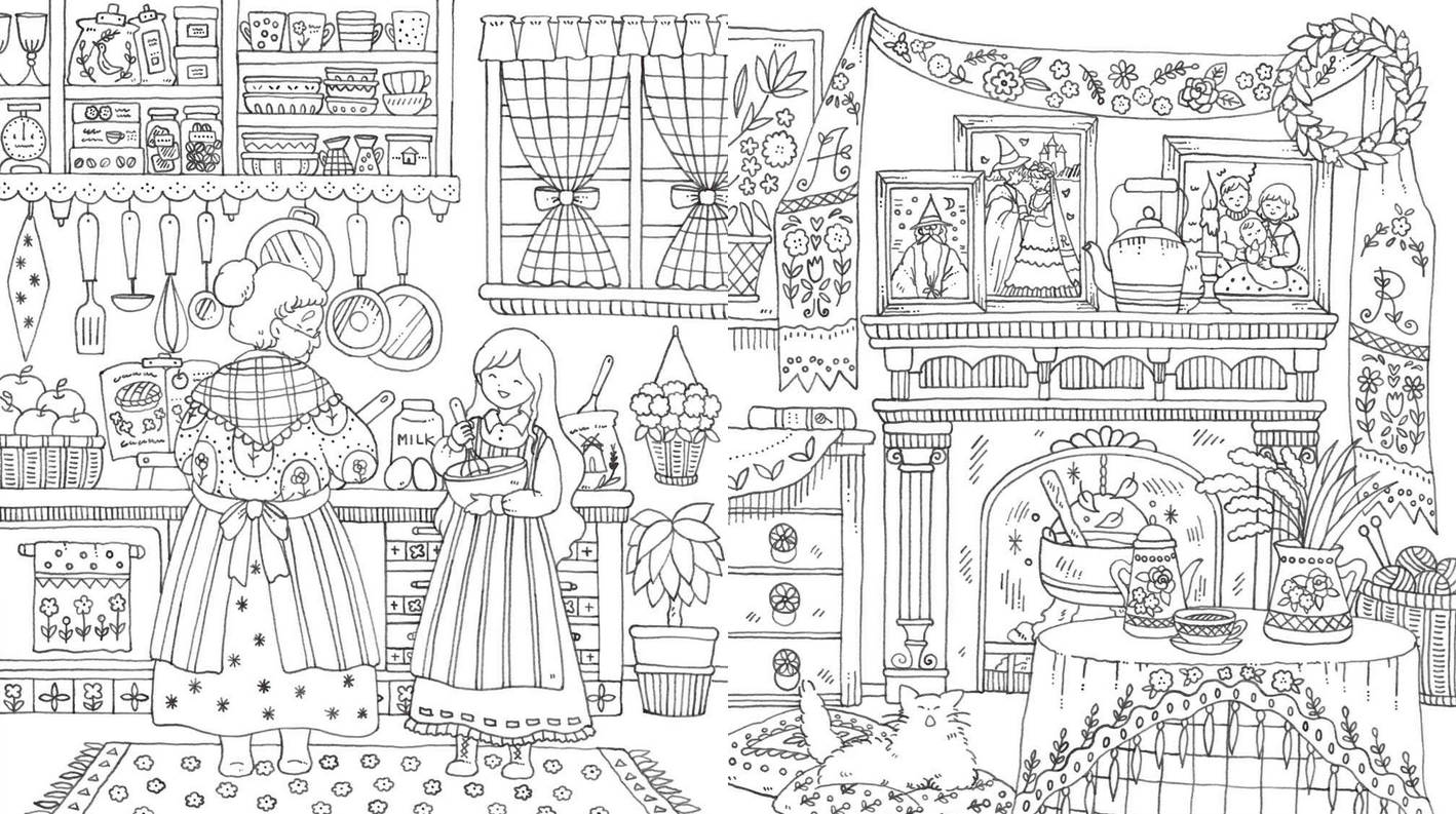Magical Land Loramia (Lauramia) Coloring Book by Eriy - Japanese Coloring Book