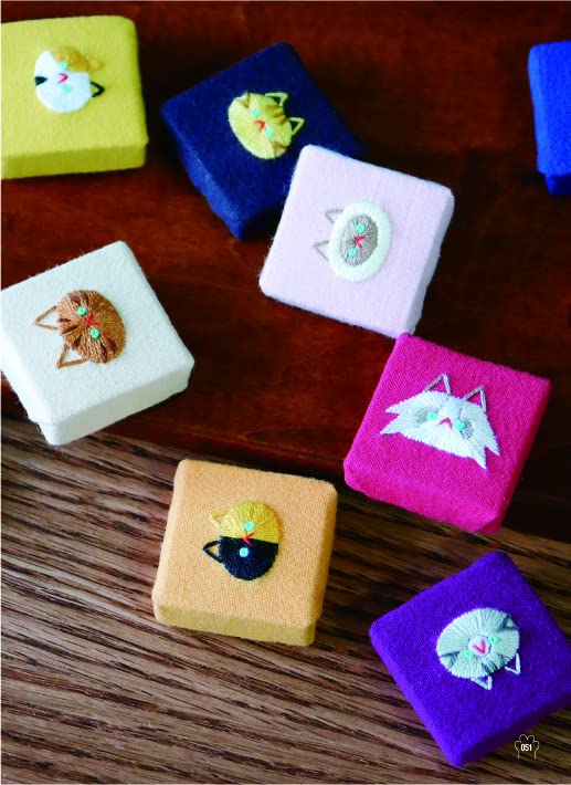 Cat Embroidery Designs - Japanese Craft Book