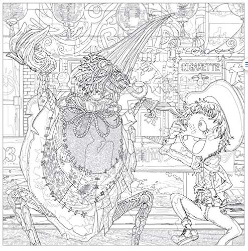 Poupelle of Chimney Town Coloring Book - Japanese Coloring Book