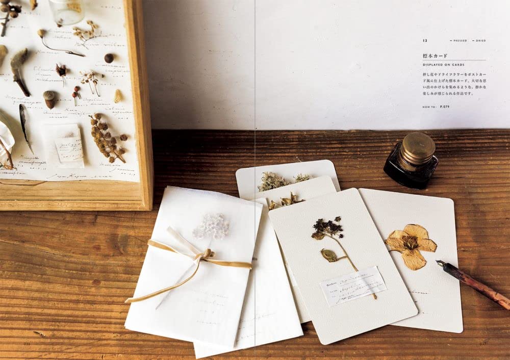 Chic and elegant home decor and items crafted from Herbarium - Japanese Craft Book