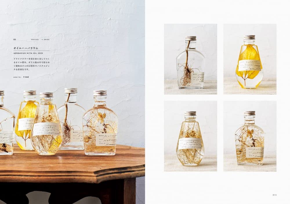 Chic and elegant home decor and items crafted from Herbarium - Japanese Craft Book