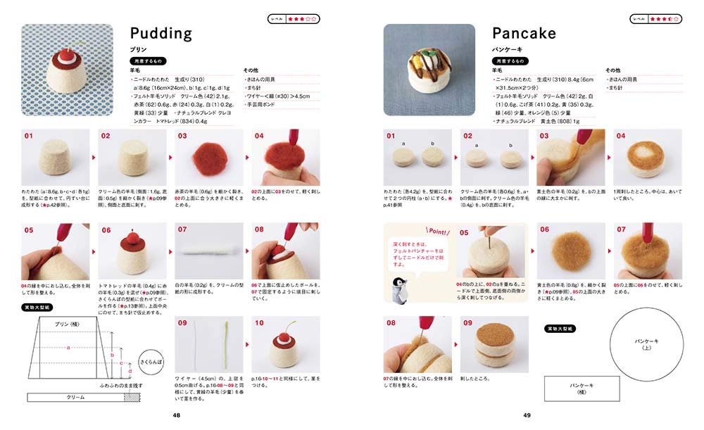 Needle Felt Animals and Mascots by trois M - Japanese Craft Book