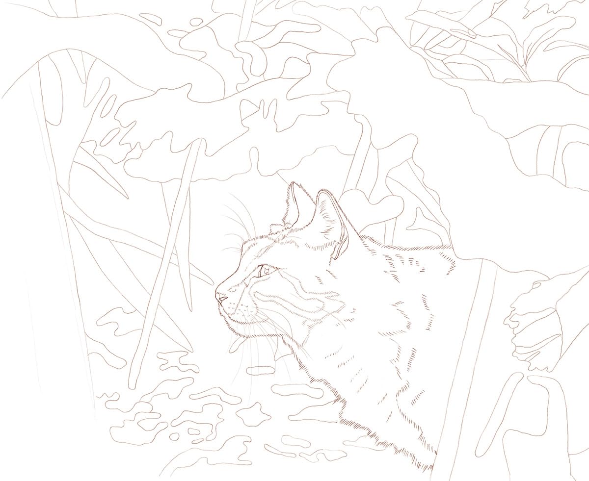 Masayuki Oki's the Free-roaming Cats Coloring Book - Japanese Coloring Book
