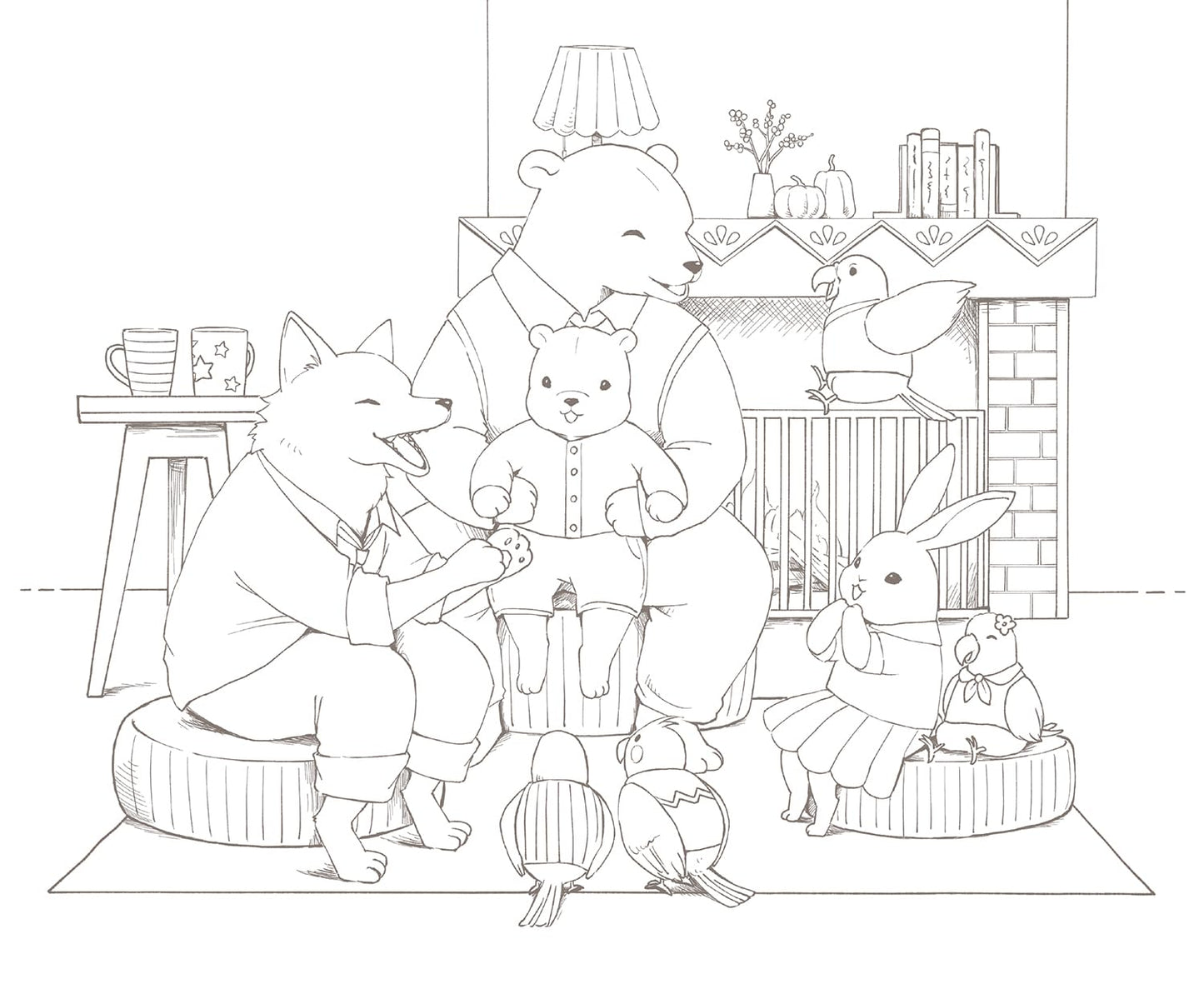 The Traveling Animal Orchestra Coloring Book - Japanese Coloring Book