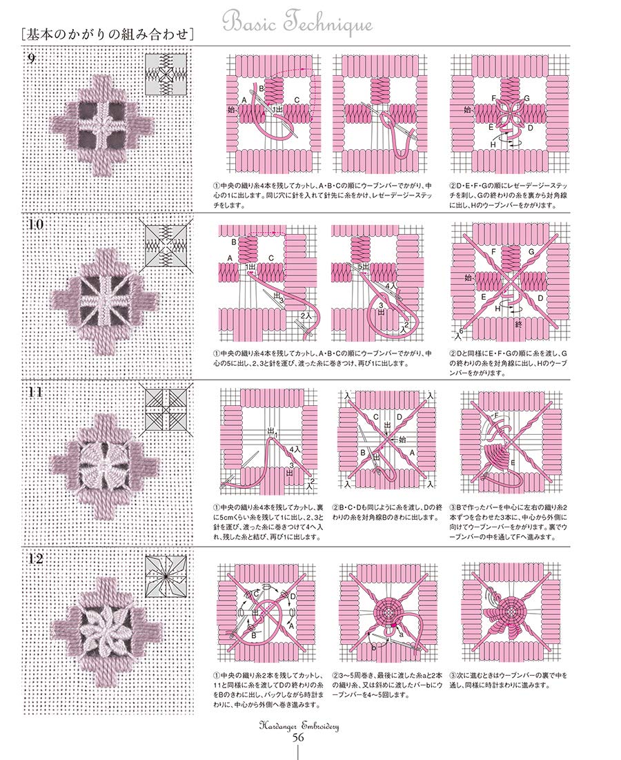 HARDANGER EMBROIDERY - Japanese Lace Patterns Book