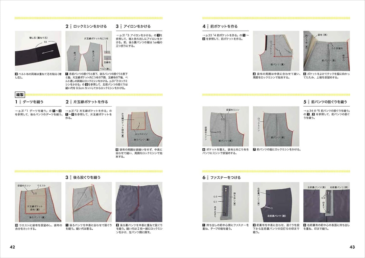 11 Design Variations from 2 Patterns Fashionable Pants - Japanese Craft Book