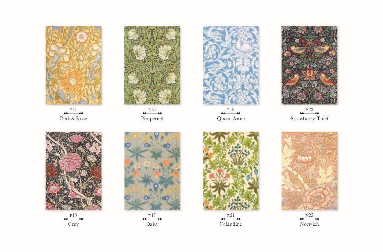William Morris Postcard Coloring Book - Post Card Size Japanese Coloring Book