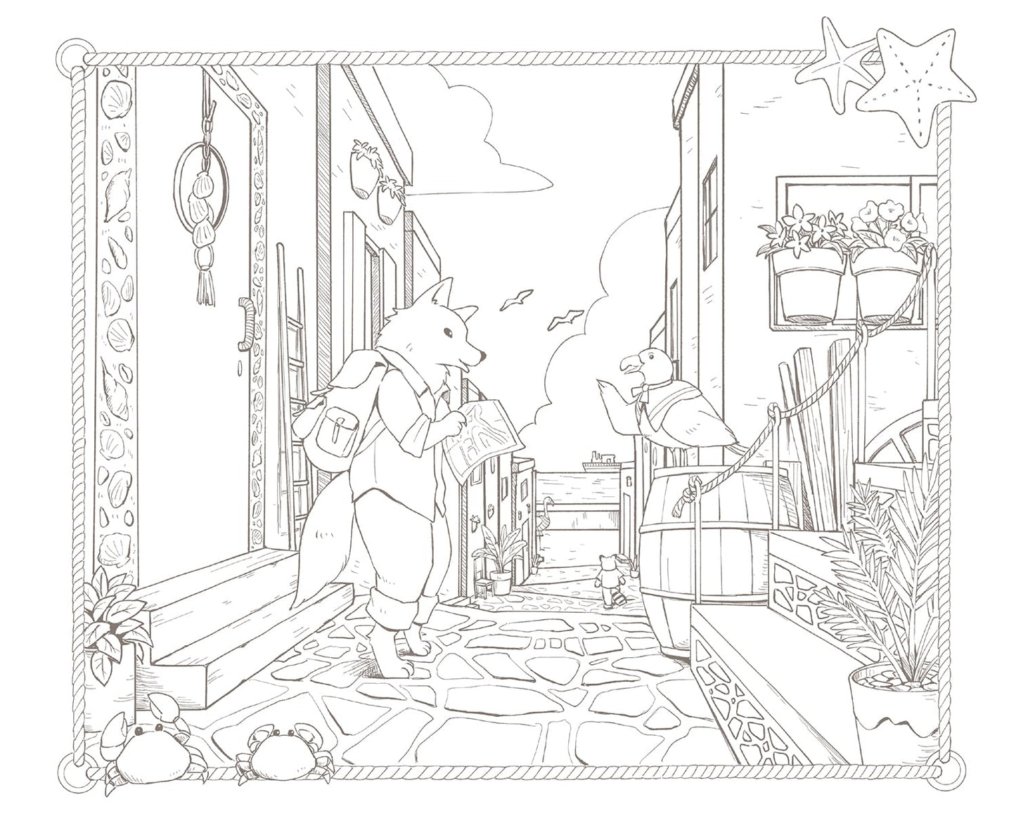The Traveling Animal Orchestra Coloring Book - Japanese Coloring Book