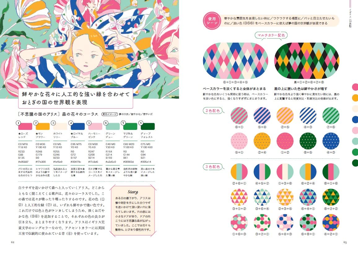 Fantasy Color Palette Idea Book - Japanese Craft Book