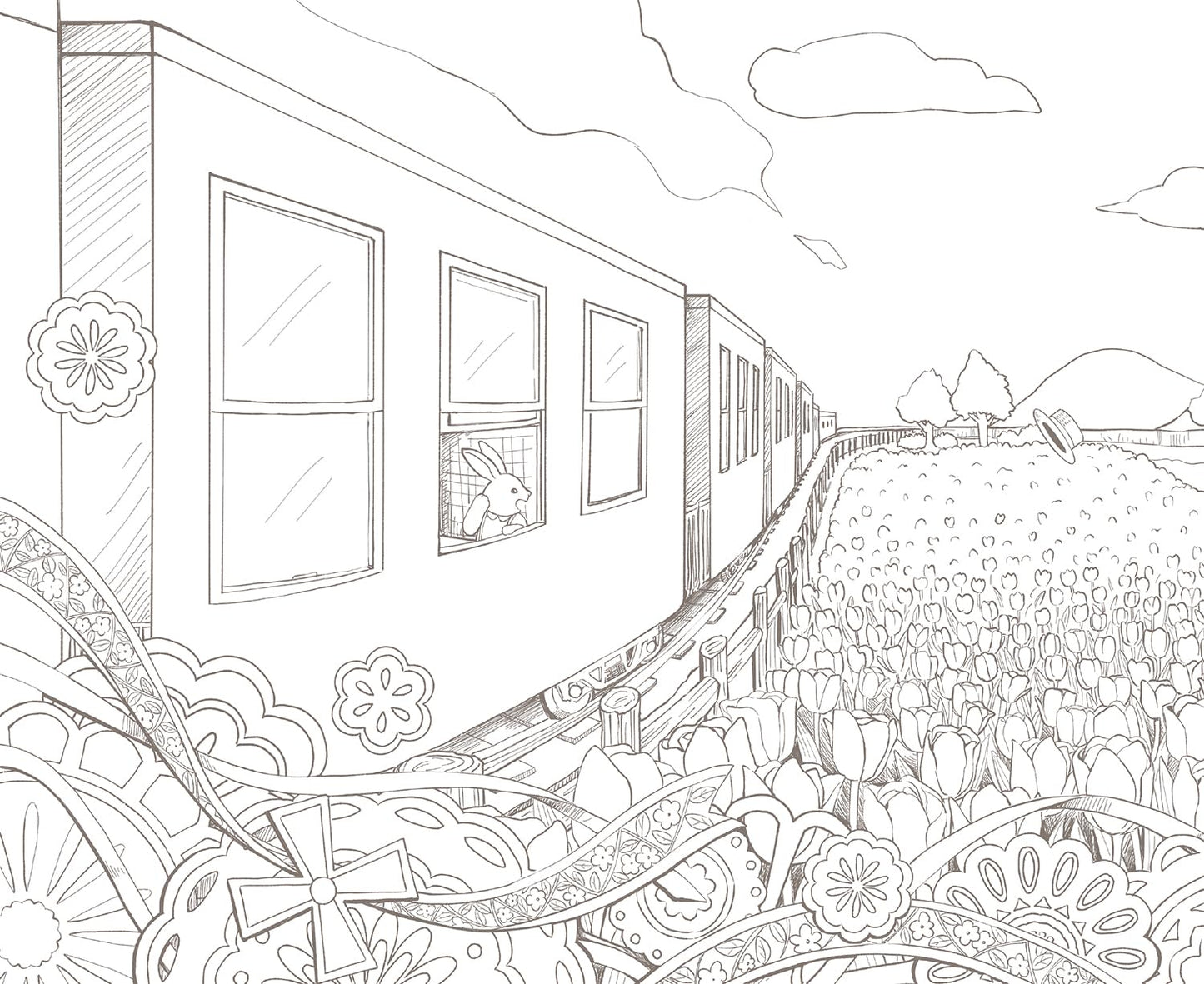 The Traveling Animal Orchestra Coloring Book - Japanese Coloring Book