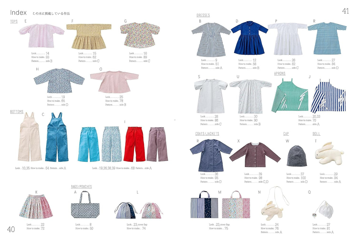 CHECK and STRIPE Sewing Nursery Kids Clothes - Japanese Craft Book
