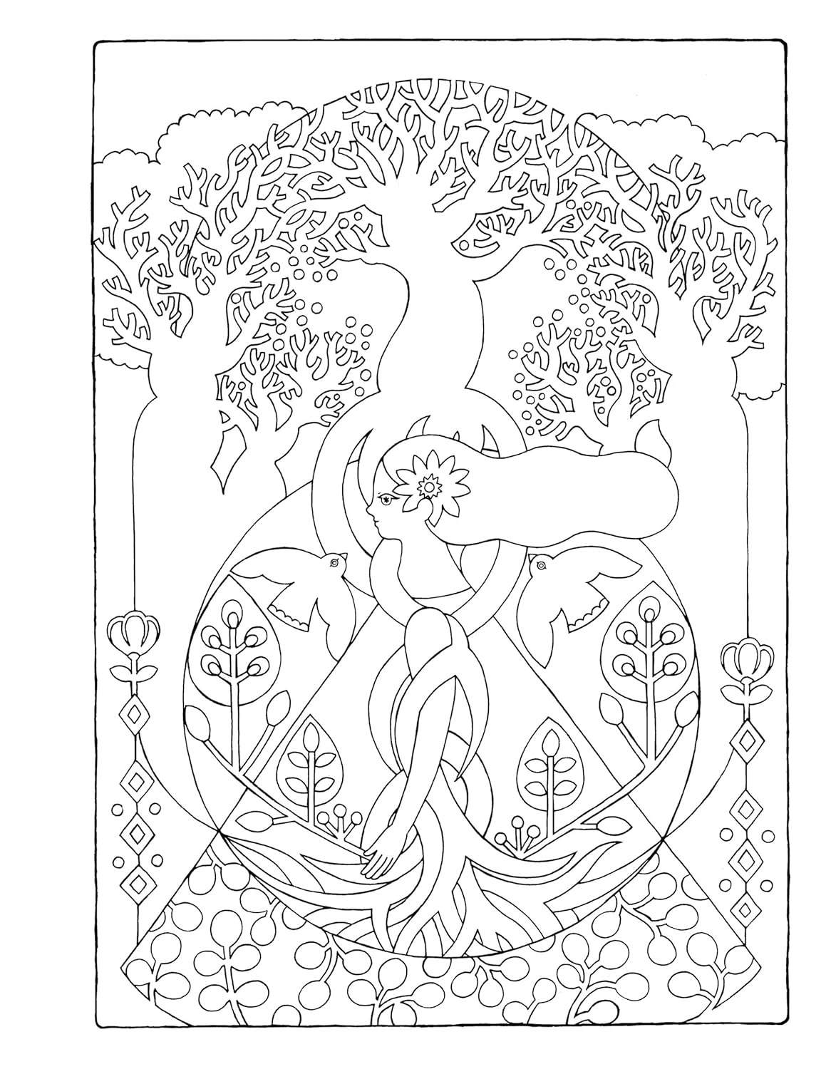 The Temple Inside: A Coloring Journey of Self-Love - Japanese Coloring Book