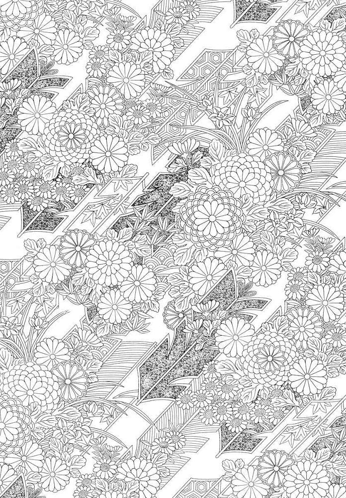 Kyoto Kimono to Color and Display - Japanese Craft Book