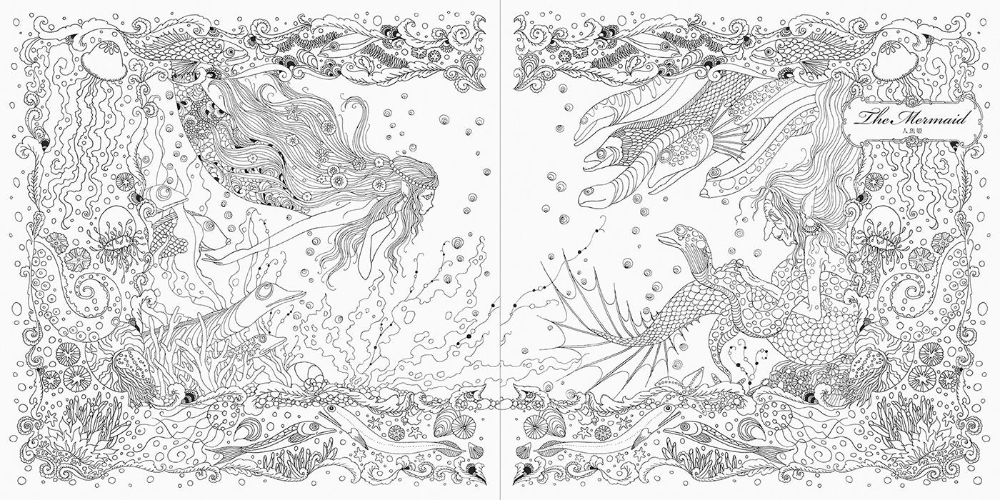 Princesses and Fairies Coloring Book by Tomoko Tashiro - Japanese Coloring Book