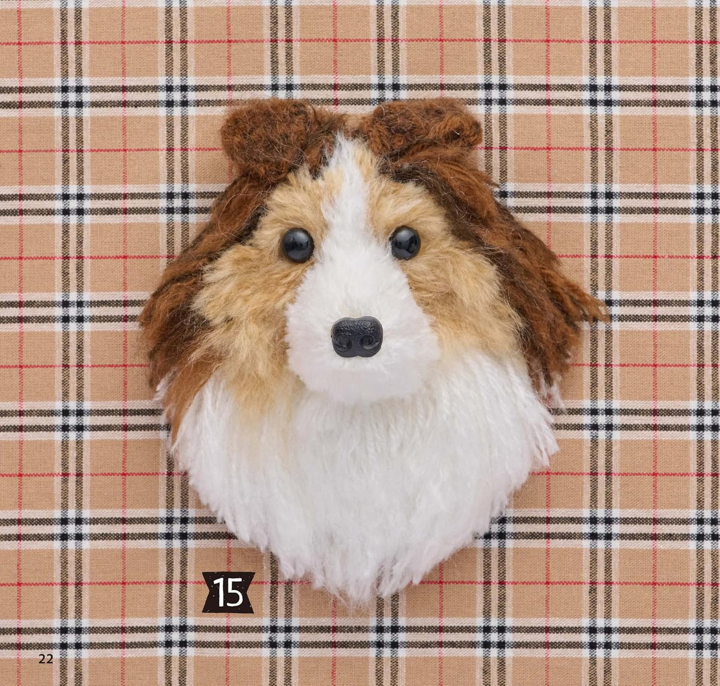 Cute Amigurumi Dog Brooches - Japanese Craft Book