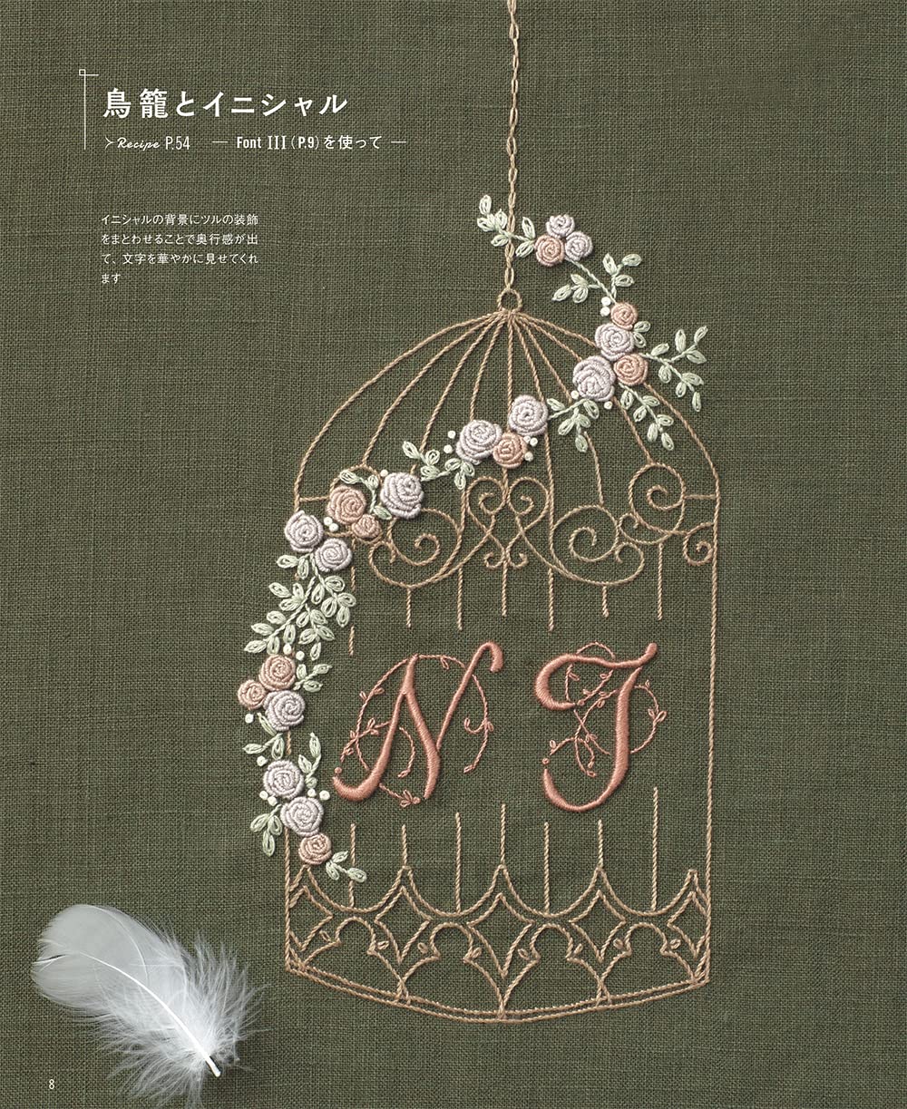 Alphabet Embroidery Pattern Book - Japanese Craft Book