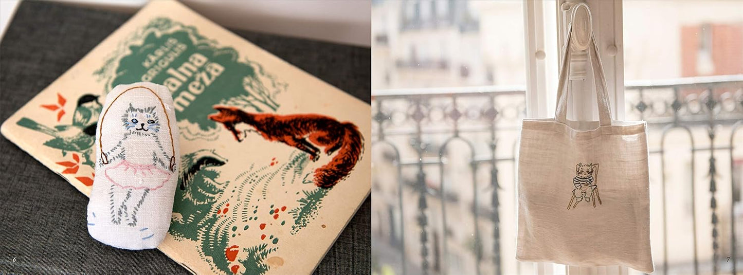 Cats Embroidery Motifs - Japanese Craft Book