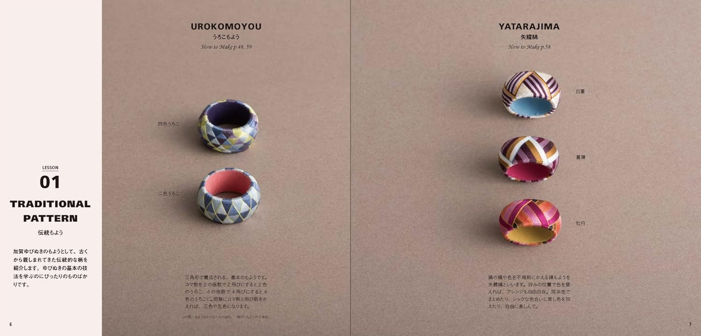 The Beautiful Tiny Needlework TRADITIONAL Japanese YUBINUKI Thimble - Japanese Craft Book