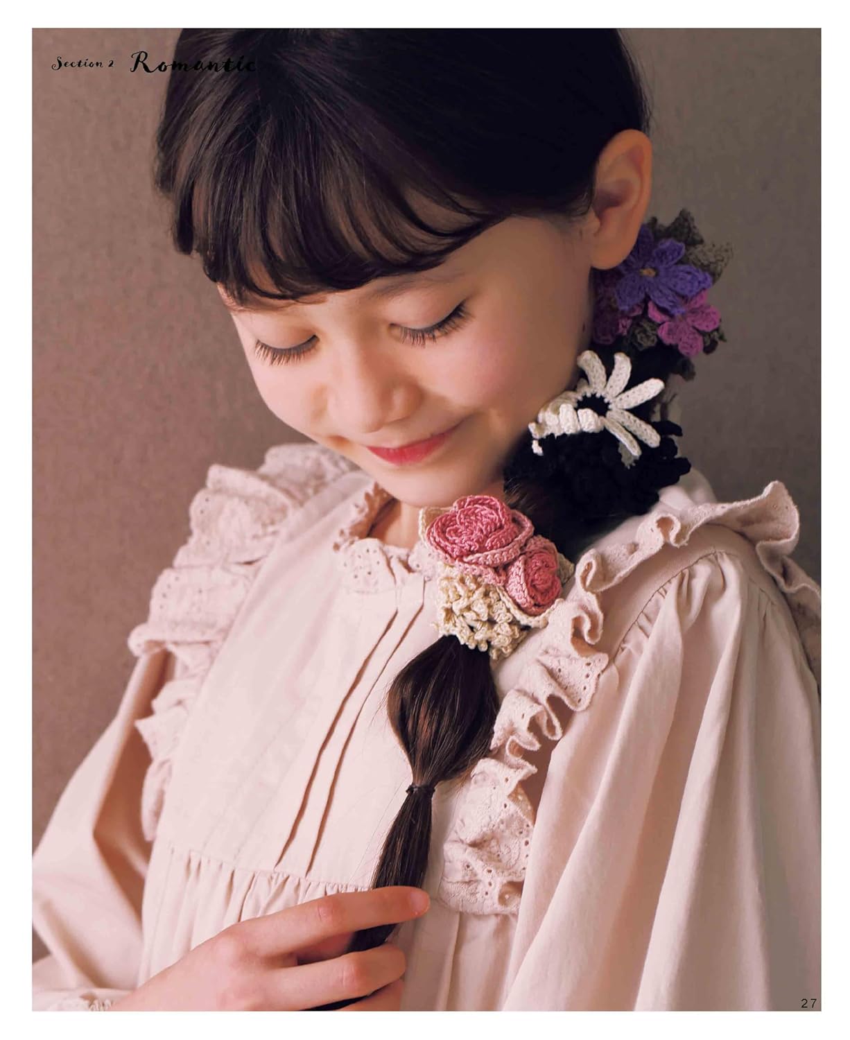 Girl's Crochet Hair Accessories 100 - Japanese Craft Book