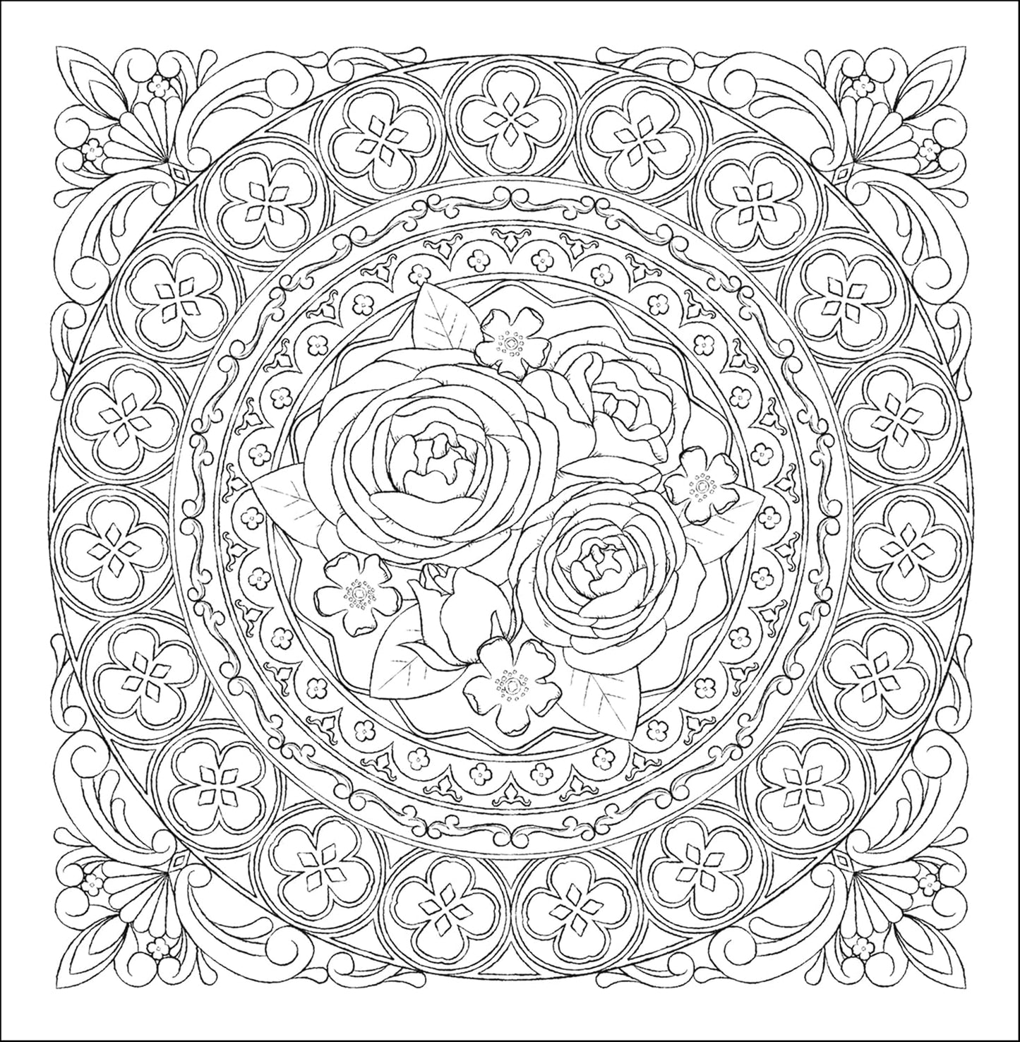 Timeless Beauty: A Classical Pattern Coloring Book - Japanese Coloring Book