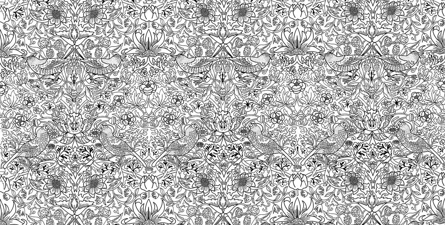 William Morris Coloring Book - Japanese Coloring Book