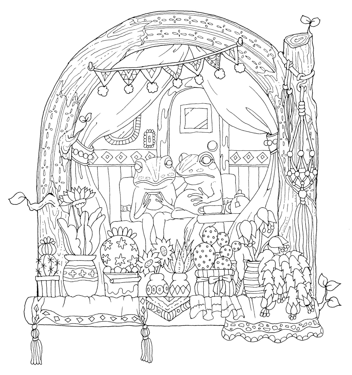 Romantic Journey Coloring Book by Inko Kotoriyama - Japanese Coloring Book