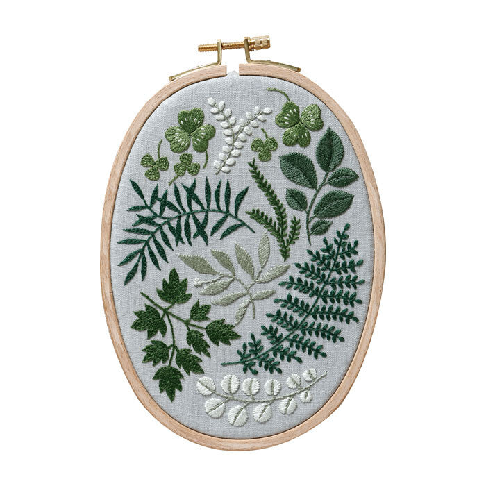Yumiko Higuchi Embroidery Kit Spring Green Garden by DMC - Japanese Craft Kit
