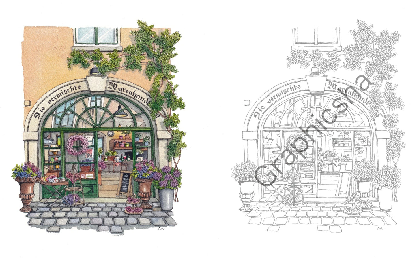Storefront Coloring Book Vol 2 - Japanese Coloring Book