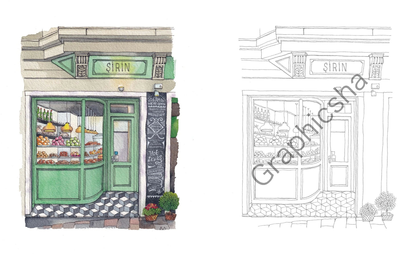 Storefront Coloring Book Vol 2 - Japanese Coloring Book