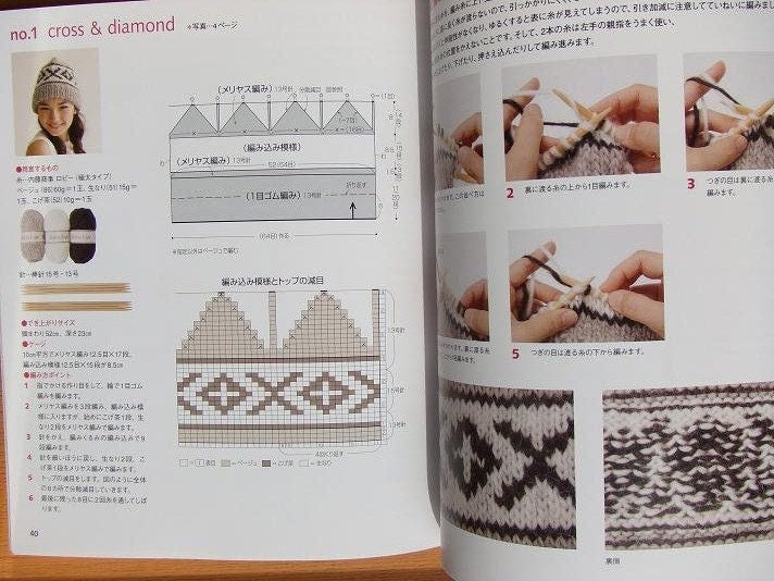 SCANDINAVIAN JACQUARD CAPS - Japanese Craft Book