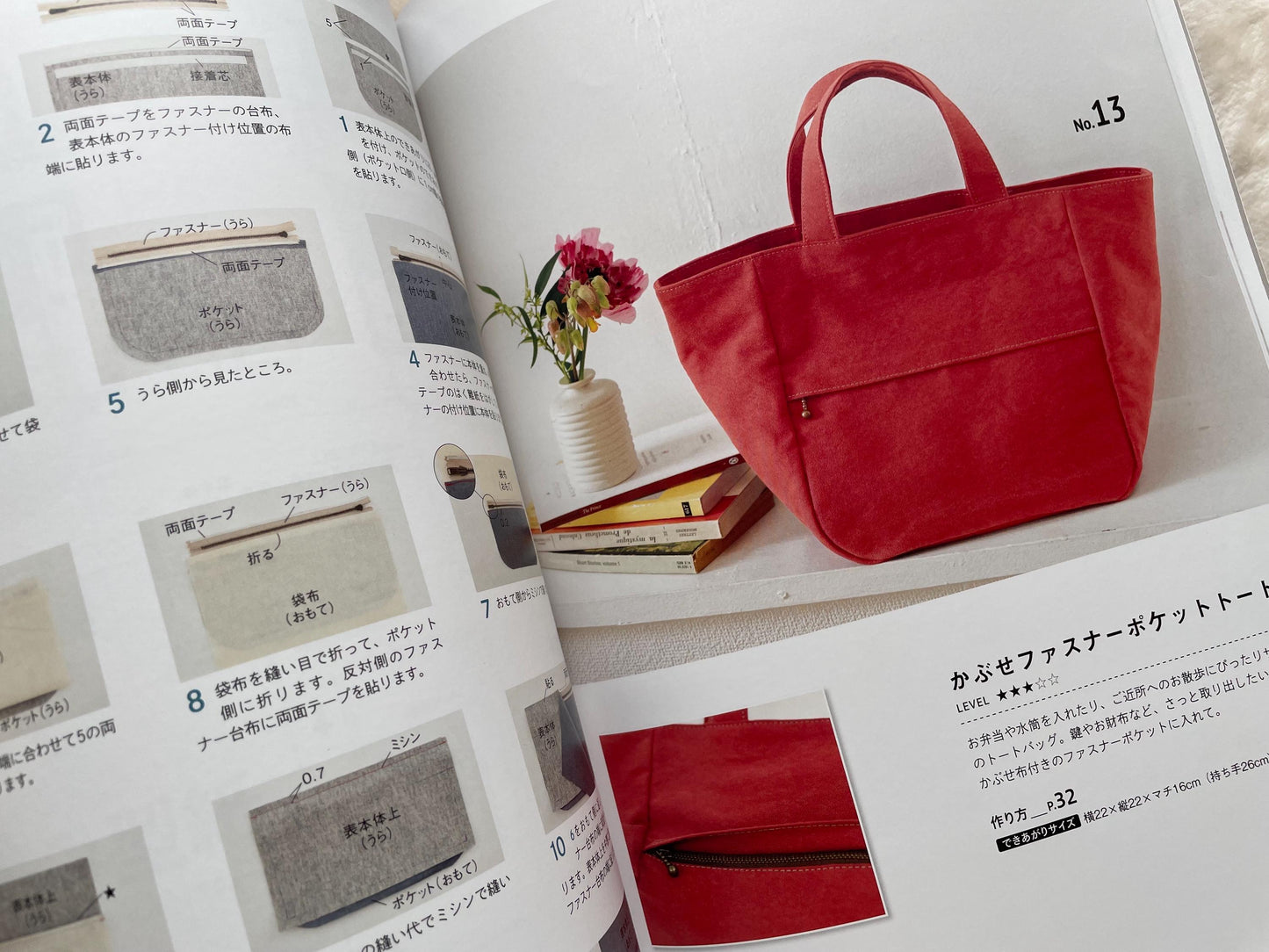 Neatly made bags by Atelier Popo - Japanese Craft Book