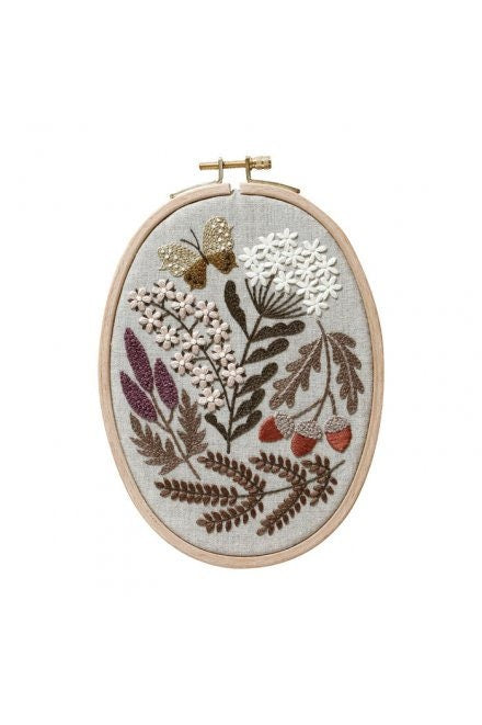 Yumiko Higuchi Embroidery Kit Autumn forest by DMC - Japanese Craft Kit