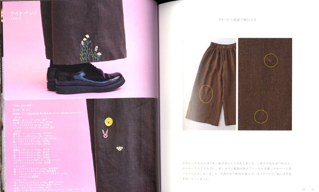 French Design Clothes Repairs and Size Modifications - Japanese Craft Book