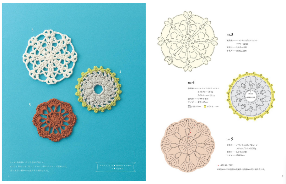 107 Crochet Motif Patterns - Japanese Craft Book