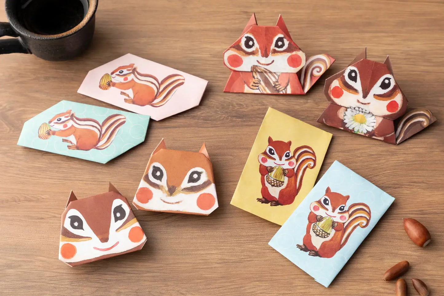 Squirrel Origami Letter Book - Japanese Craft Book
