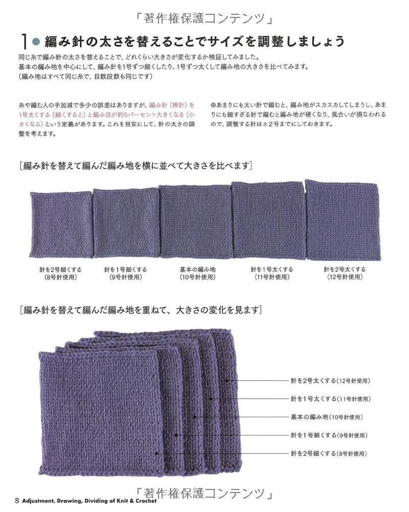 Adjustment, Drawing, Dividing of Knitting & Crochet - Japanese Craft Book