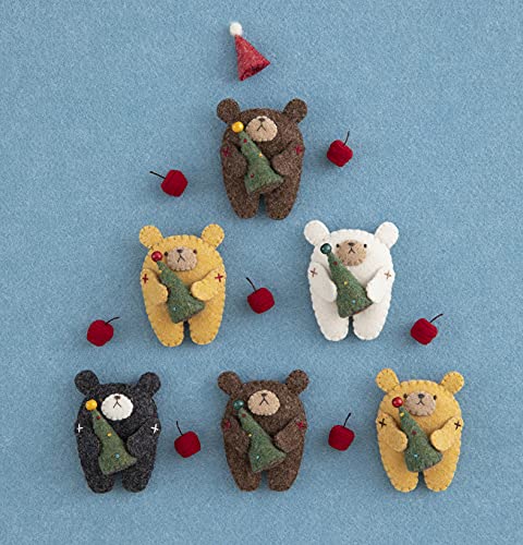 Cute Felt Bears and their Lovely Stores - Japanese Craft Book