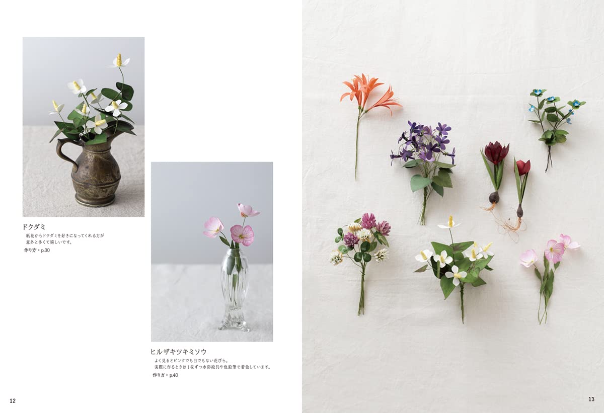 Realistic Paper Flowers - Japanese Craft Book