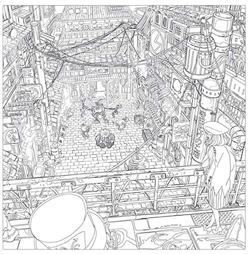 Poupelle of Chimney Town Coloring Book - Japanese Coloring Book