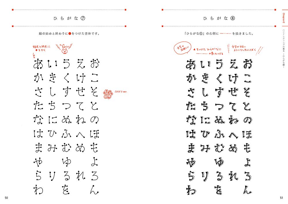 Easy Hand Lettering with Grid Lines by 88necoco - Japanese Craft Book