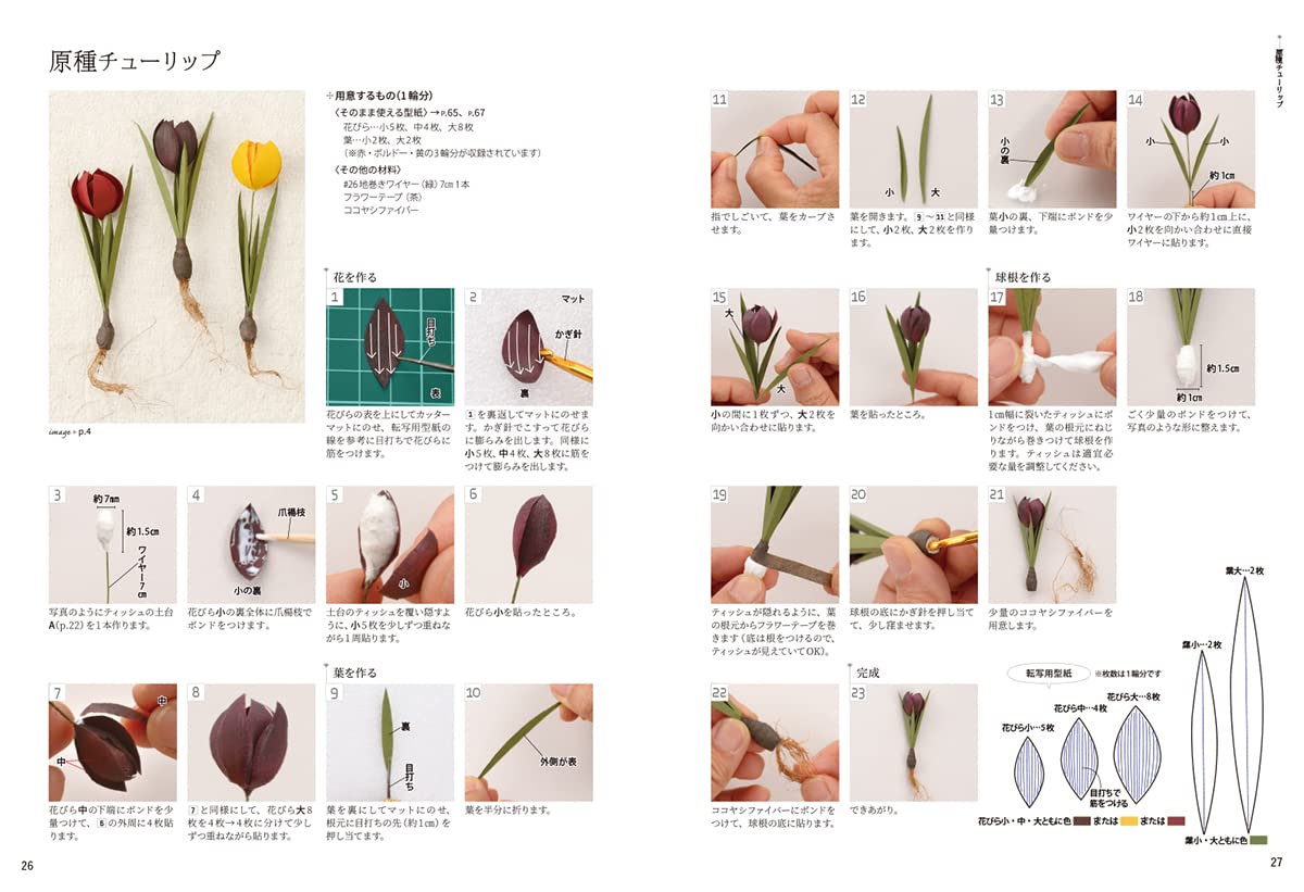 Realistic Paper Flowers - Japanese Craft Book