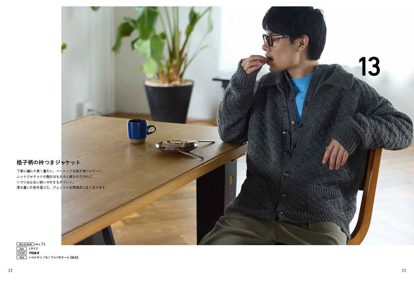 Handsome Men’s Sweaters – Japanese Crocheting and Knitting Pattern Book