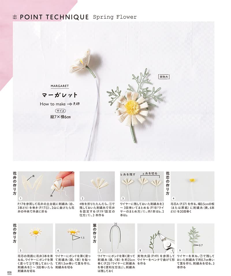 The Small Kawaii Cute Thread Flowers by Pieni Sieni - Japanese Craft Book