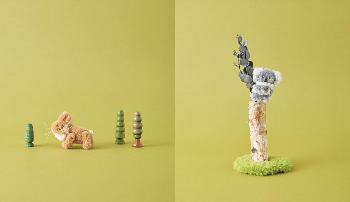 Adorable Mini Plushies Made with Punch Needle – Japanese Craft Book