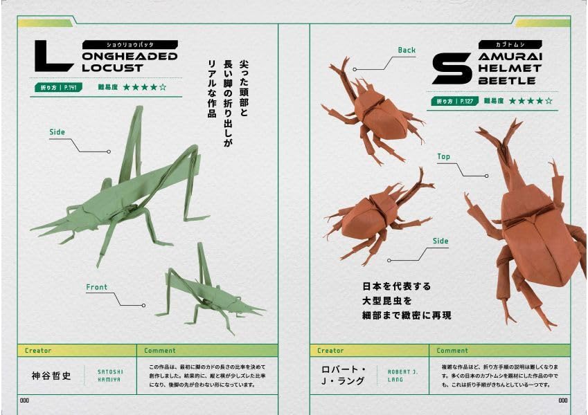 Origami Insects Premium - Japanese Craft Book