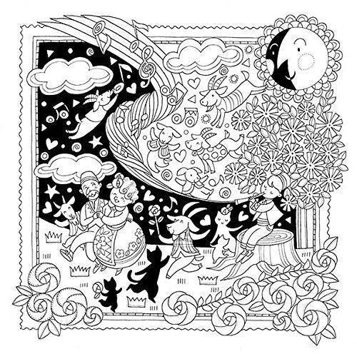 Around the World Trip Coloring Book A fairy tale world - Japanese Coloring Book