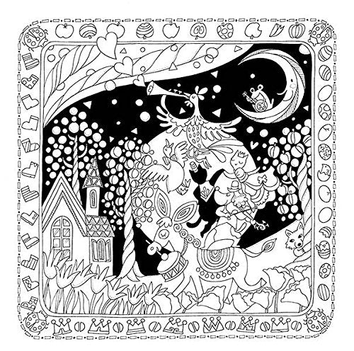 Around the World Trip Coloring Book A fairy tale world - Japanese Coloring Book