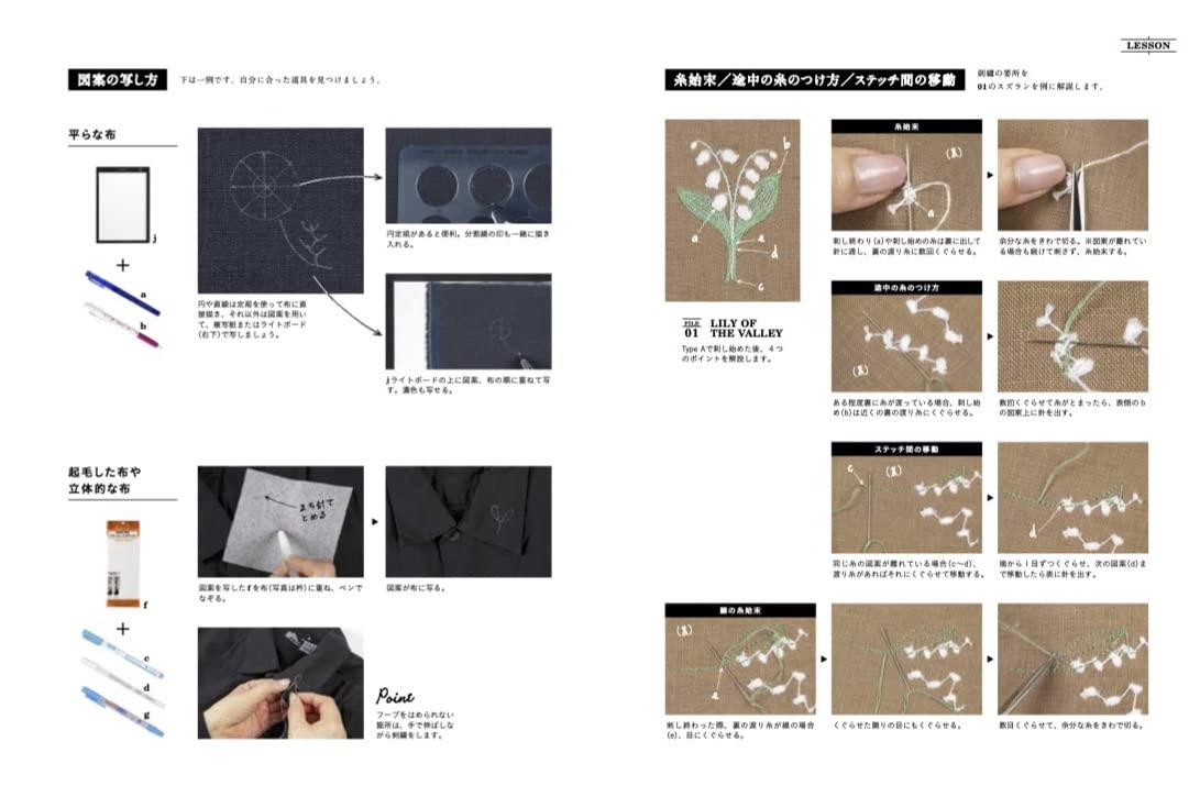 Embroidered Touches for Sophisticated Style - Japanese Craft Book