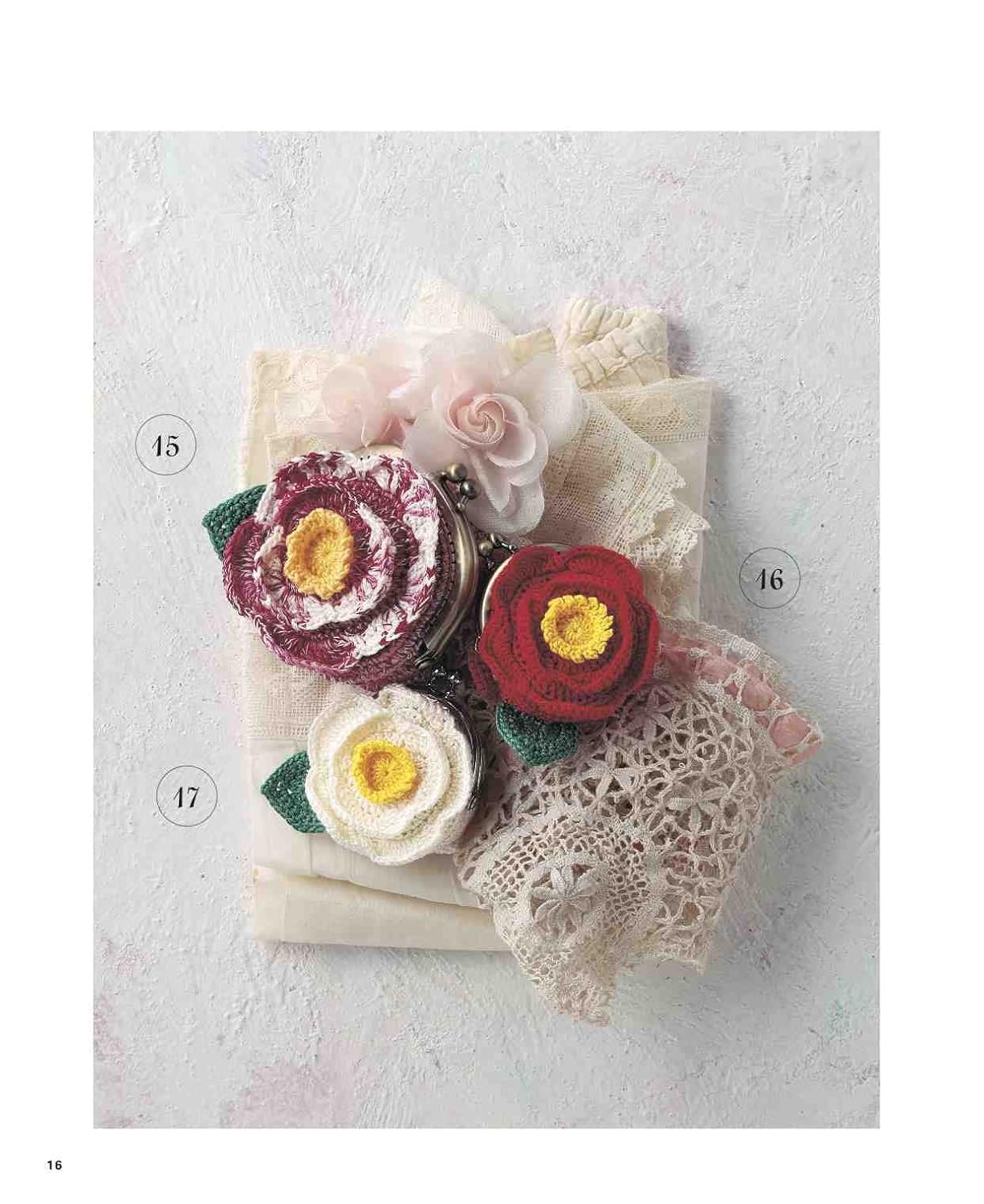 Beautiful Crochet Floral Pouches - Japanese Craft Book (NP)