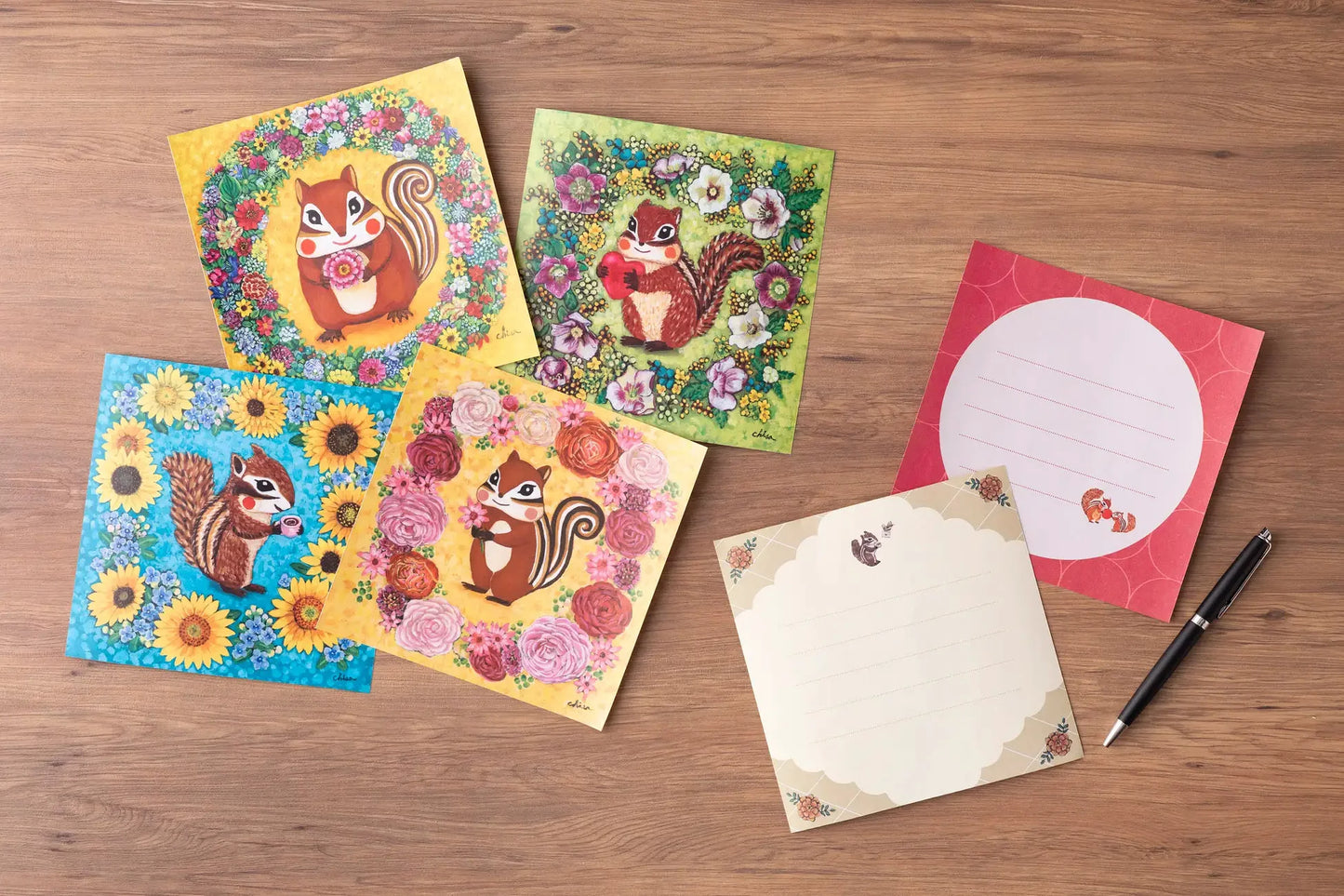 Squirrel Origami Letter Book - Japanese Craft Book
